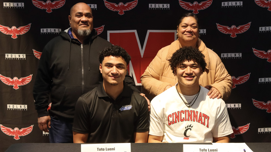 Toto and Tofa Luani Commit To Play Football at Thomas More University and the University of Cincinnati, Respectively